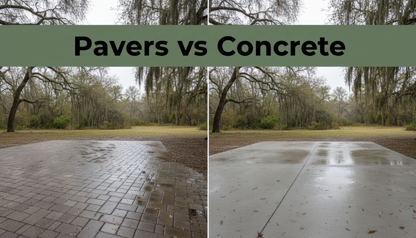 pavers vs concrete patio