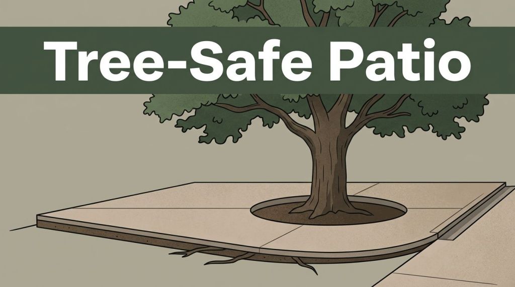 Can You Install a Concrete Patio Around Existing Trees?