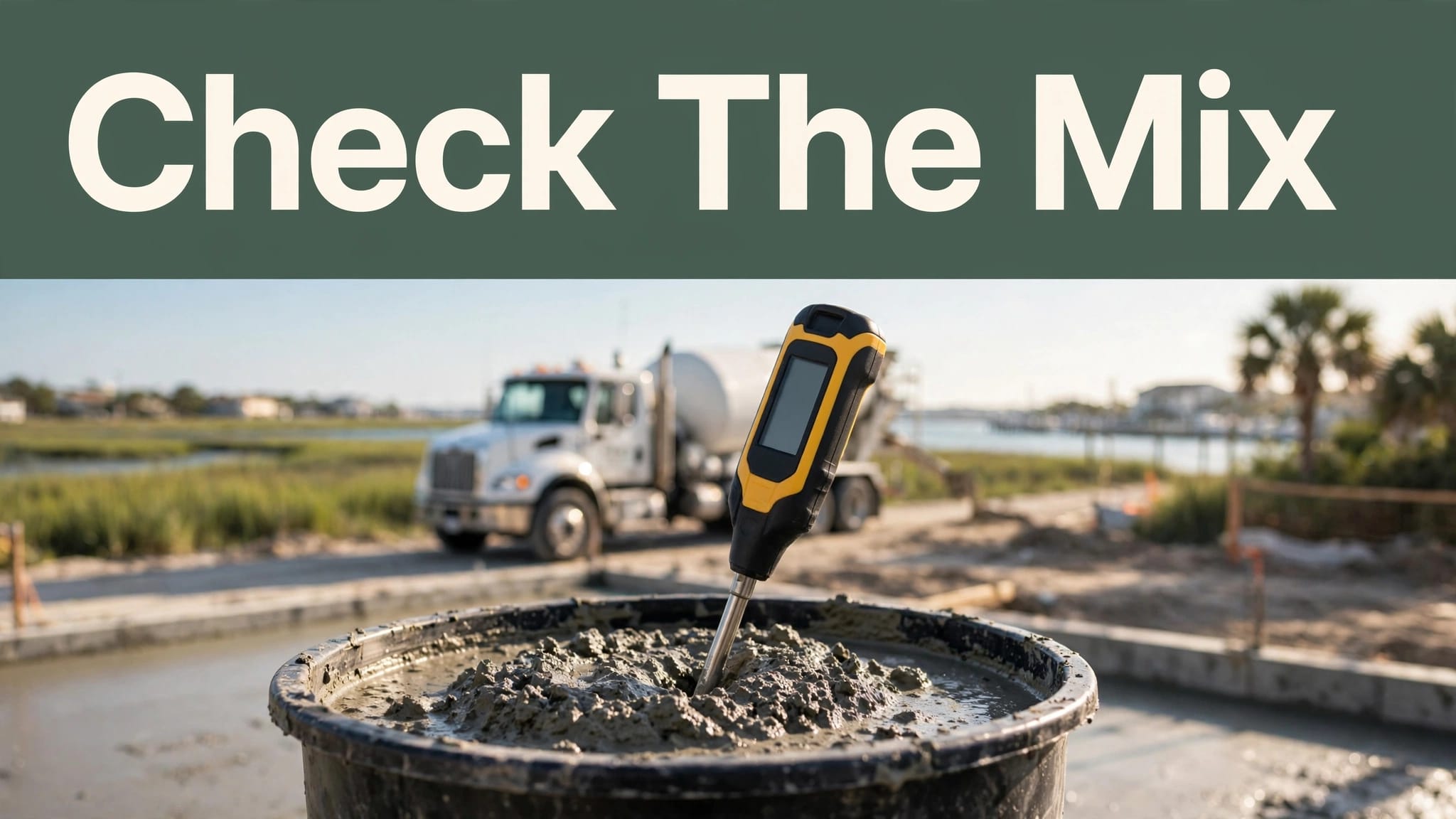 concrete temperature testing